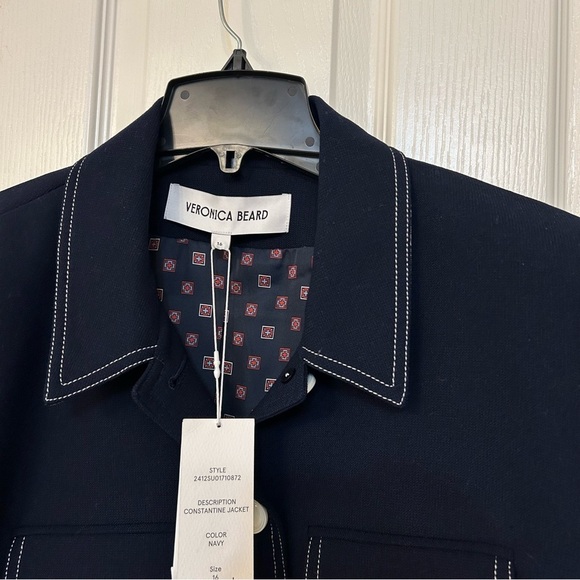 Veronica Beard Constantine Jacket in Navy Size 16 - Picture 10 of 12
